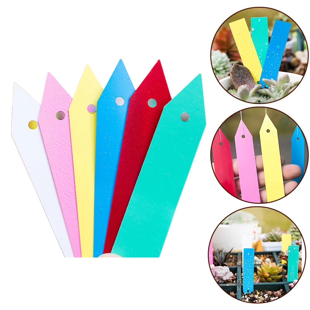 

20pcs Garden Plant Label Multi-color Waterproof Plastic Garden Labels Gardening Plant Nursery Markers Label Tray Mark Diy Tool