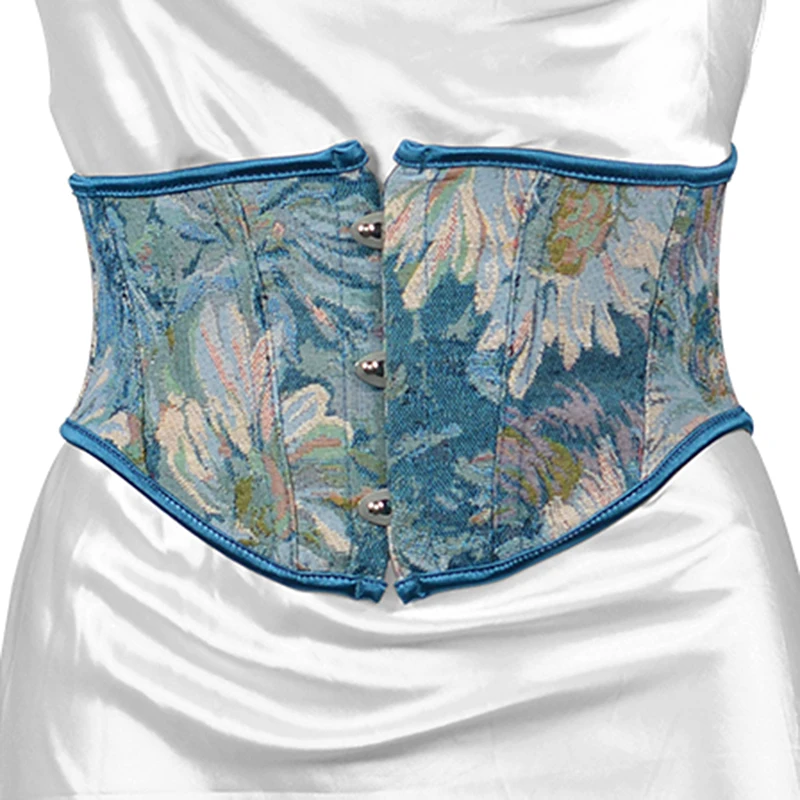 

Lolita Style Short Gothic Underbust Corset and Waist Cincher Bustiers Workout Shape Body Belt Plus size XXS-3XL