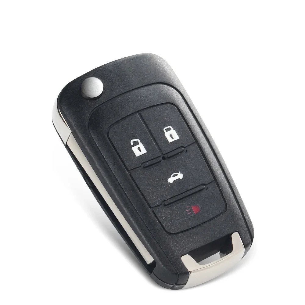 KEYYOU 10PCS Replacement Flip Folding Remote Key Shell For Opel Vauxhall Insignia Astra Mokka HU100 Blade