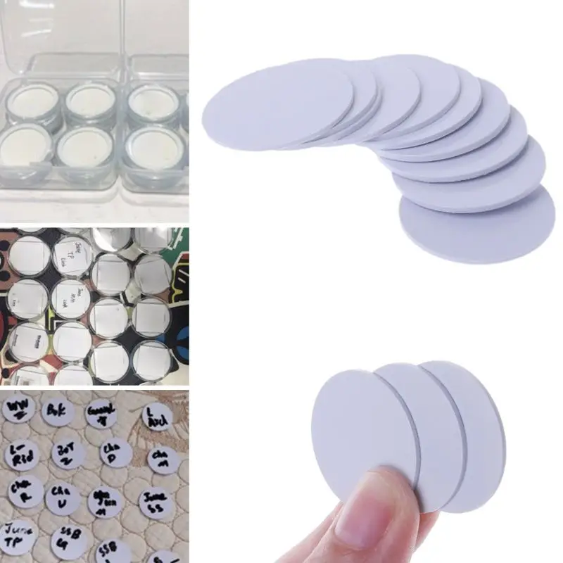 

10 Pcs Hard PVC Tag PVC Coin Sticker Chips Ntag 215 Diameter 0.98''