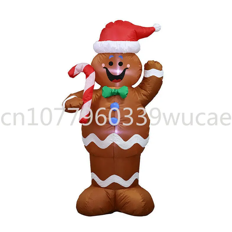 

5ft Christmas Inflatables Blow Up Yard Decorations Gingerbread Man with LED Lights for Indoor Outdoor Christmas Yard Garden