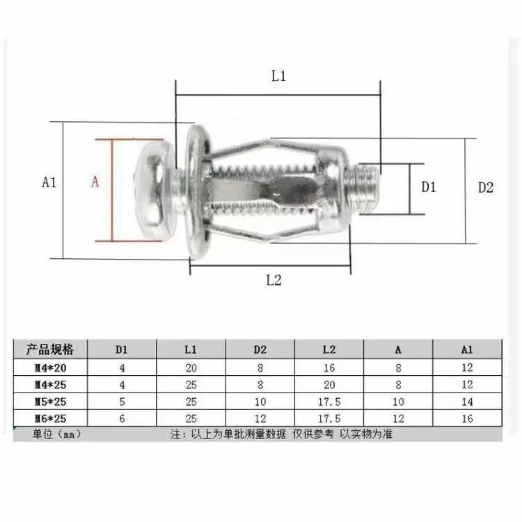 Rivet Nut 5/10Pcs M4 M5 M6 M8 Petal Rivets Nut Expansion Clamp Petal Shape Metal Rivet Nut Bolt Hollow Wall Plate Fixing Nuts Pop Screws