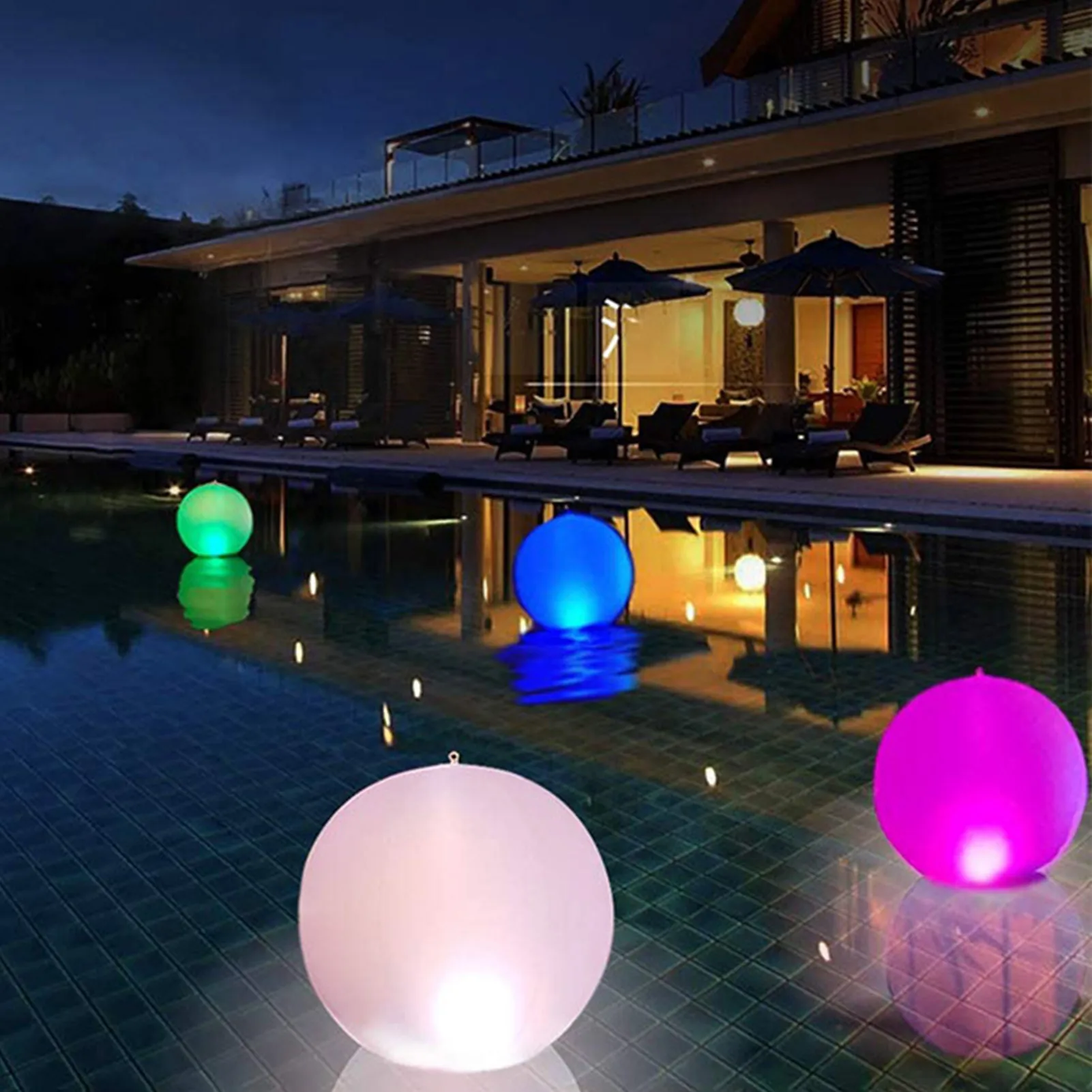 transom lights for boats 2Pcs RGB LED Pool Light Iatable Floating Pool Ball Light Remote Control Salor Pool Lamp Waterproof Garden Pool Pond Decor lumitec underwater lights