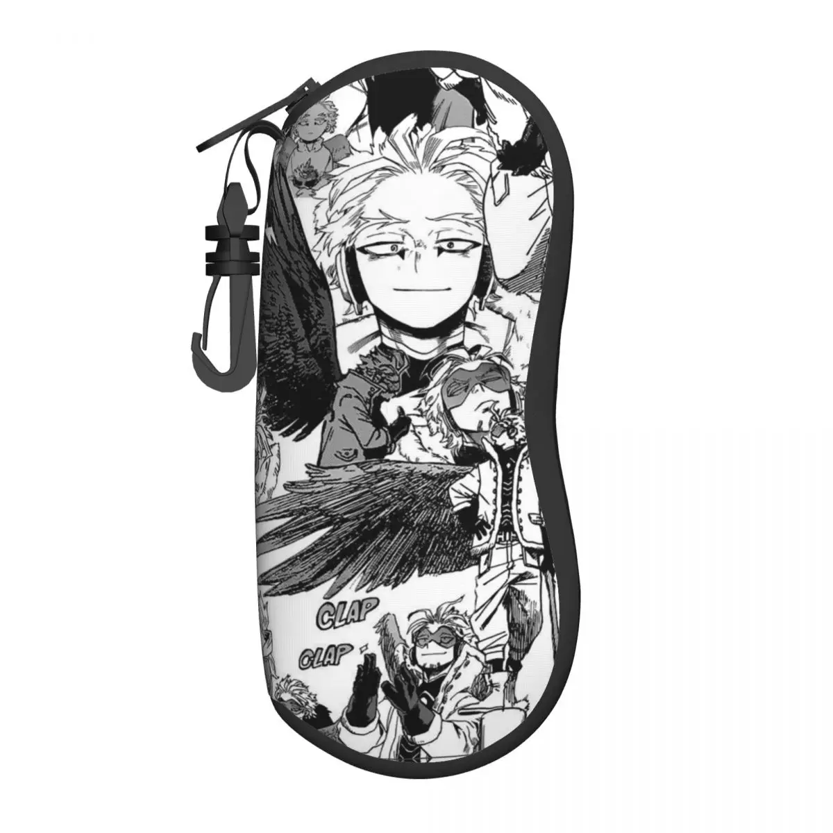 Boku No My Hero Academia Manga Glasses Case Printing Hawks Collage