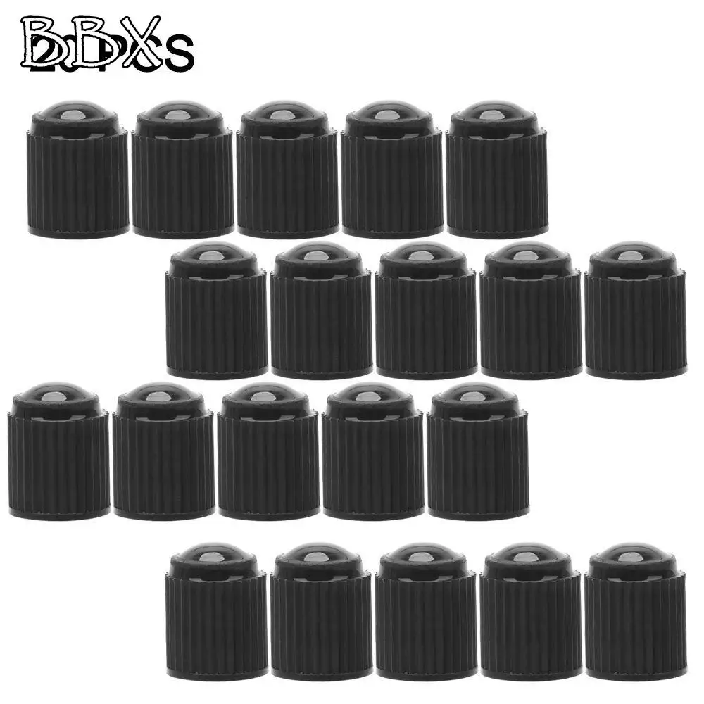 Universal 20pcs Plastic Car Dustproof Tire Valve Caps Motorcycle Tire Dustproof Valve Caps Auto Parts