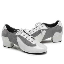 Breathable Mesh Dance Shoes Latin Modern Indoor GYM Dance Shoes Men's Soft Sole Ballroom Dance Shoes Children Tango Sneakers