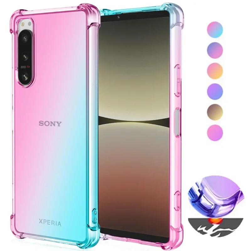 Shockproof Gradient Airbag TPU Protective Phone Case