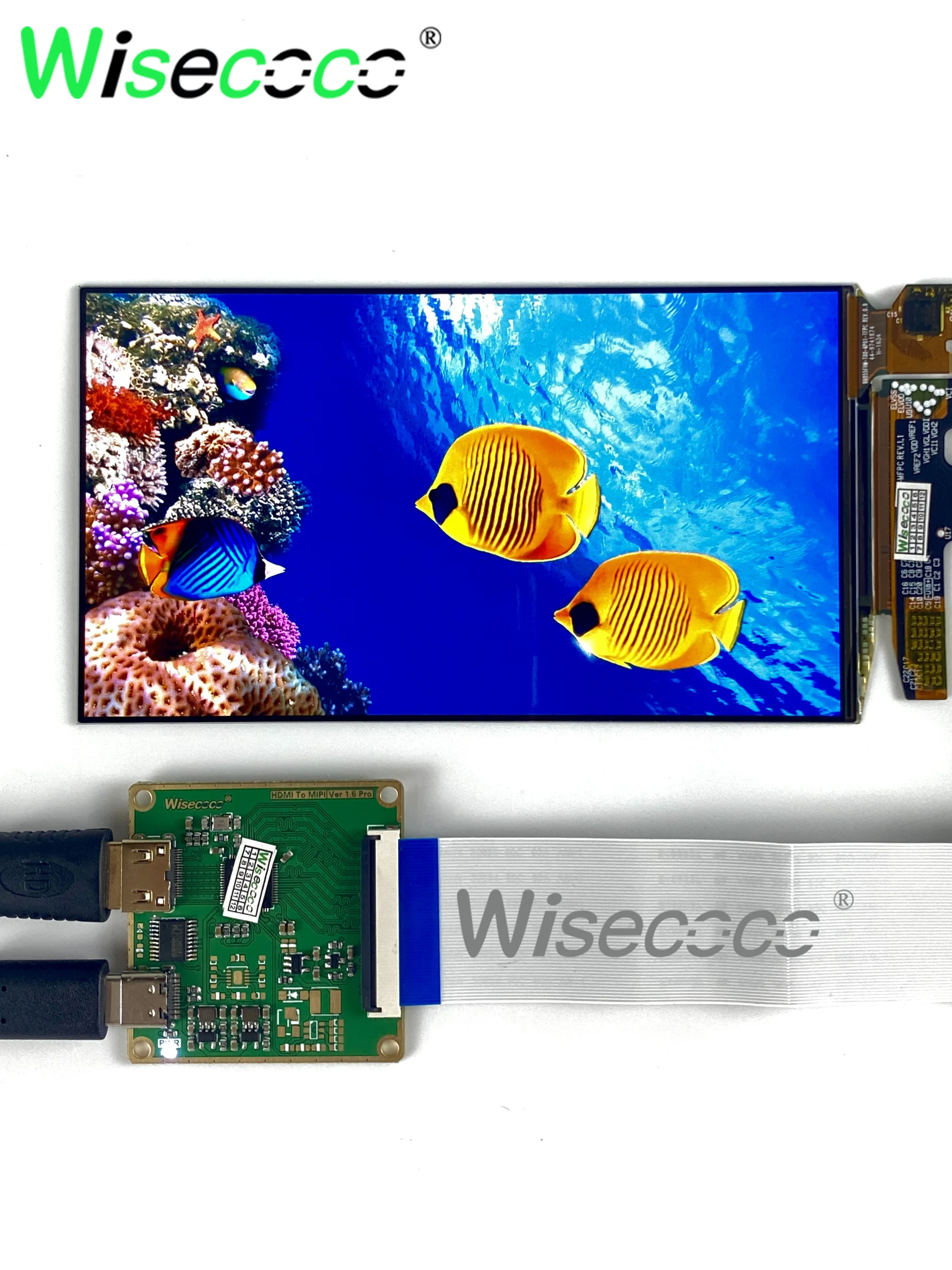 Raspberry pi Oled Display Touchscreen Ultrafinos na Célula Painel Wisecoco 5.5 Display 1920x1080 - Imagem 5