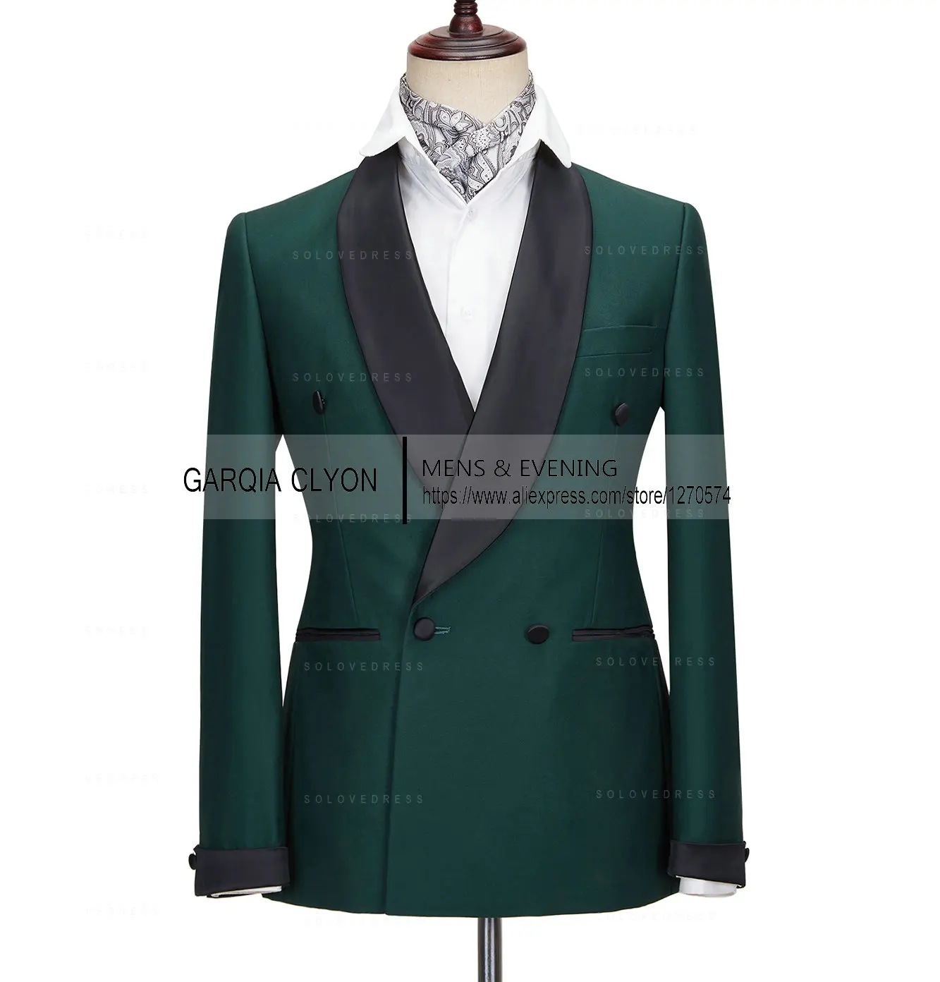 2024 New Men's Suit 2 Pieces Teal Notch Lapel Flat Slim Fit Casual Tuxedos For Wedding(Blazer+Pants)