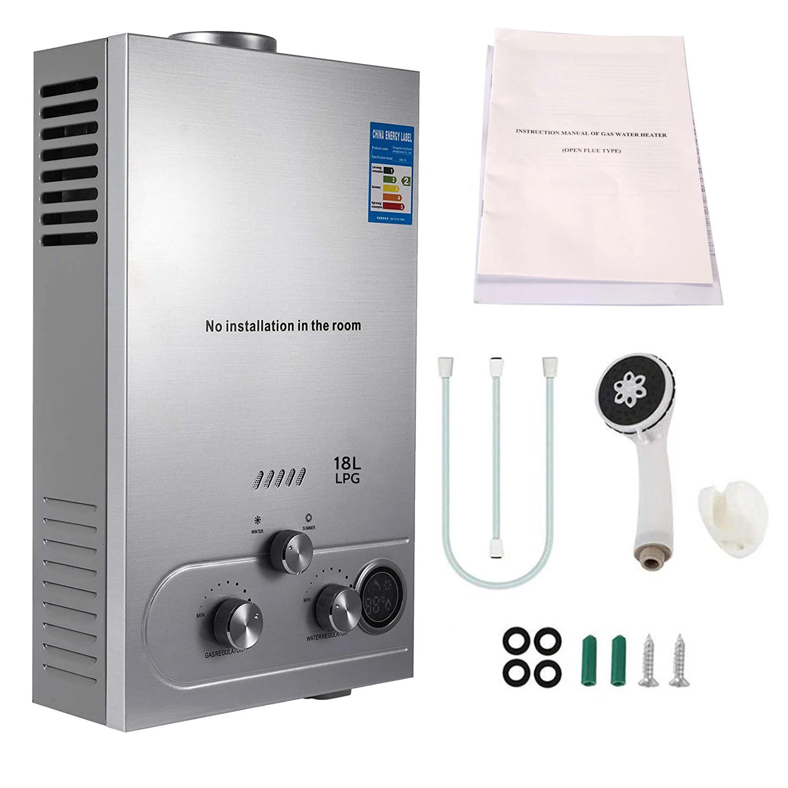 Tankless Water Heaters Propane Gas | Samger 6l Lpg Calentadors Agua - 6l 8l  10l 12l - Aliexpress