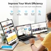 Dopesplay 14.1inch Laptops Screen Extender Triple Dual FHD 1200P IPS Portable Monitors For Windows Mac Android Chrome 14-17inch 5