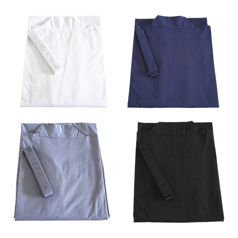 Traditional Japanese Kimono Juban Men Kimono Bottom Lining With Belt Inner Wear Costumes Yukata Male Long Robe Underwear