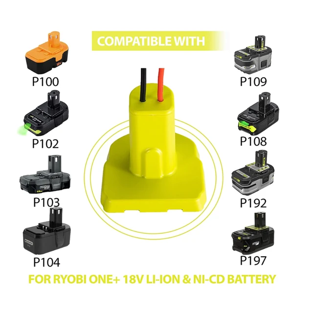 Adaptateur de station de charge de batterie pour RYOBI ONE + 14.4V 18V,  connecteur de batterie Nimh/Nicd/Li-ion - AliExpress