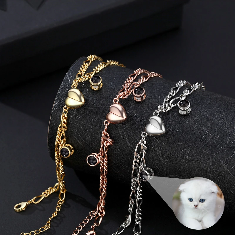 Infinity Bracelet For Couples Personalized Projection Bracelet