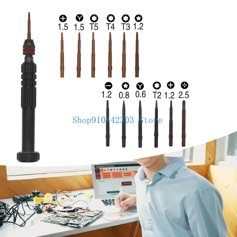 정밀 미니 드라이버 세트 전자 제품용 자석 팁 시계 수리 드라이버 비트 정밀 드라이버 세트
