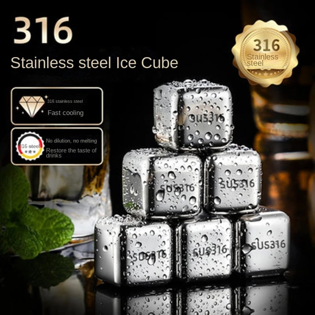 304 Stainless Steel Ice Cube for Red Wine Whisky Cola Drinks