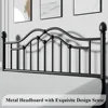 Queen Metal Bed Frame with Headboard and Footboard, Iron Platform Bed Frame, Under Bed Storage, No Box Spring Needed, beds 5