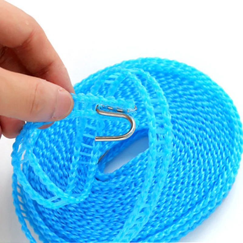 1pc Outdoor Clothesline Nylon Non-Slip Laundry Line Rope Travel Business Windproof Clothes Cord 3/5/8/10 Meter Long Hot Sale 4