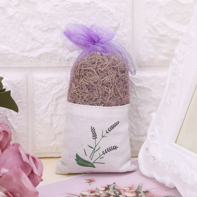 Natural Dried Rosemary Sachet Bag Aromatherapy Wardrobe Desiccant Car Office Air