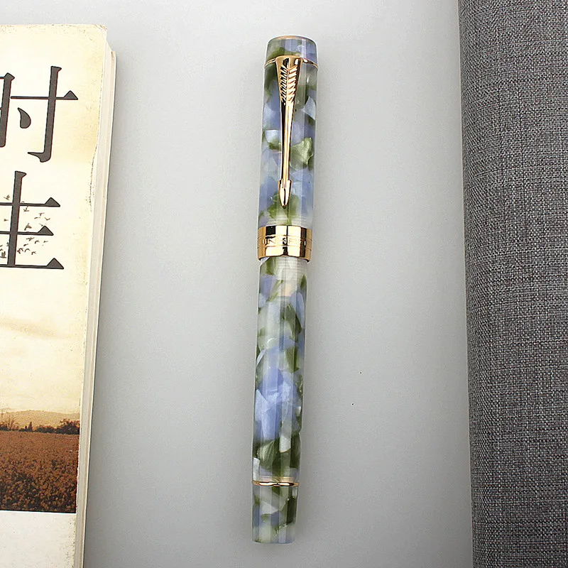 

Ручка перьевая Jinhao 100, с красивыми узорами, иридиевая ручка с чернилами EF/F наконечник для письма для офиса, бизнеса, школы, дома
