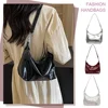 Women PU Casual Tote Handbag Large Capacity Chain Sling Bag Zipper Closure Elegant Underarm Bag Multi-pockets Simple Satchel Bag 1