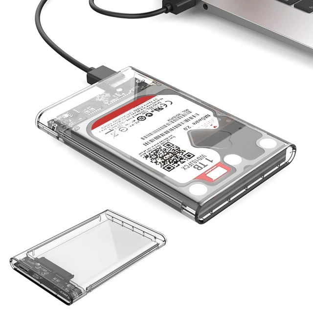 Caja de almacenamiento para disco duro externo, caja transparente con USB 3, 0, USB 2019, SATA, HD, HDD, 3,0 pulgadas, gran oferta, 2,5 - AliExpress