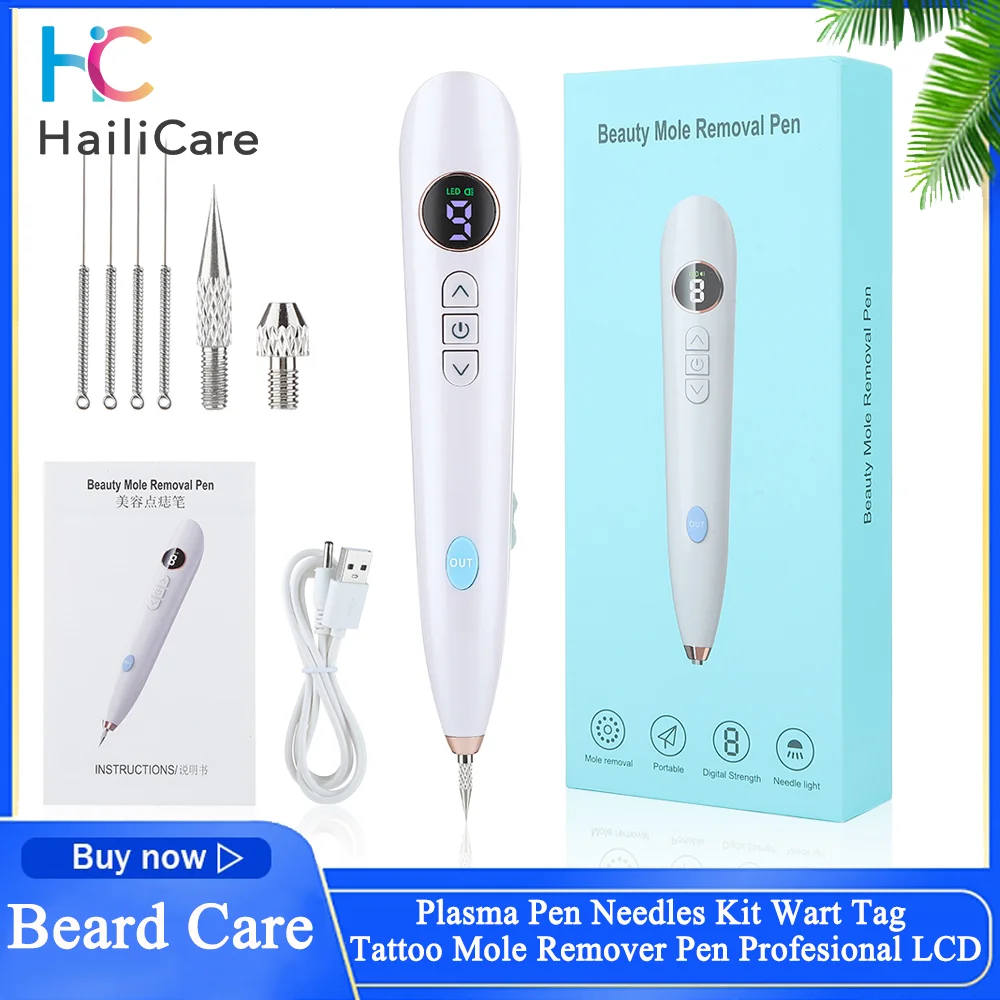 PlasmaPenNeedlesKit9GearsSkinWartTagTattooMoleRemoverPen