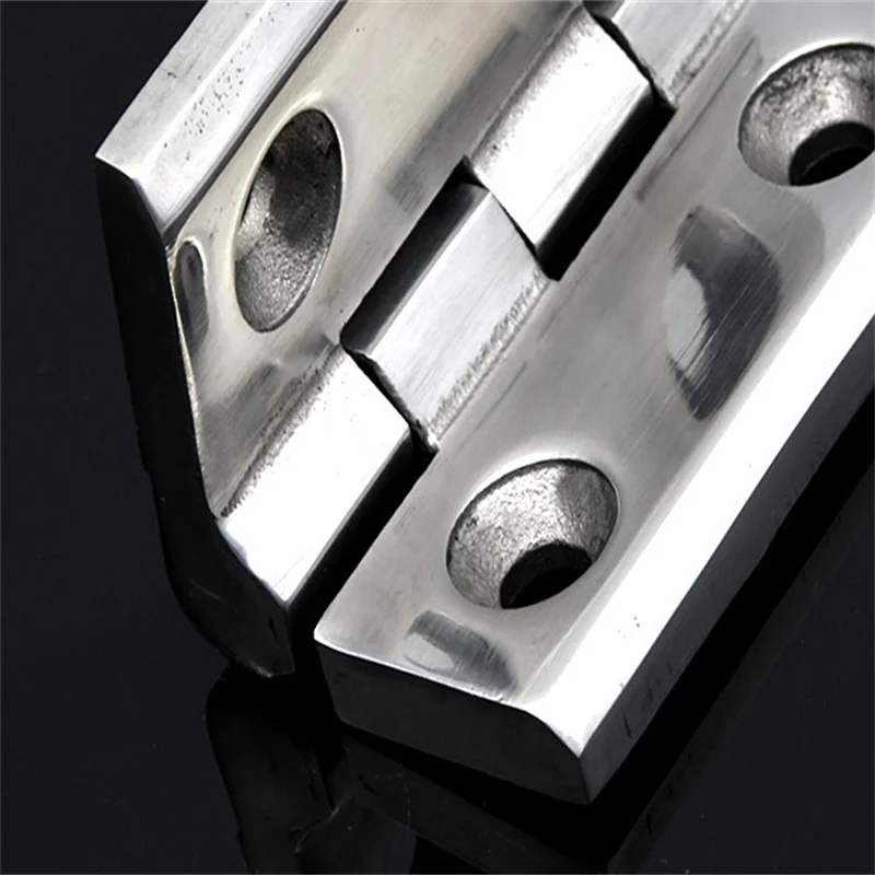 304 Stainless Steel Heavy Duty Hinges Thickened Industrial Hinge 40x40mm 50x50mm 60x60mm CL236-50/60/40mm Mirror Plane/Satin 1pc
