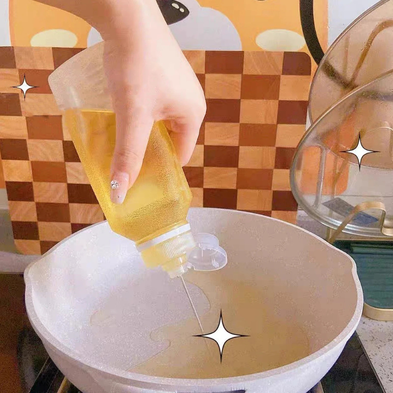 

Oil Mister Air Fryer Accessories Plastic Convenient To Use Quantity Control Multipurpose Household Kitchen Spray Bottle