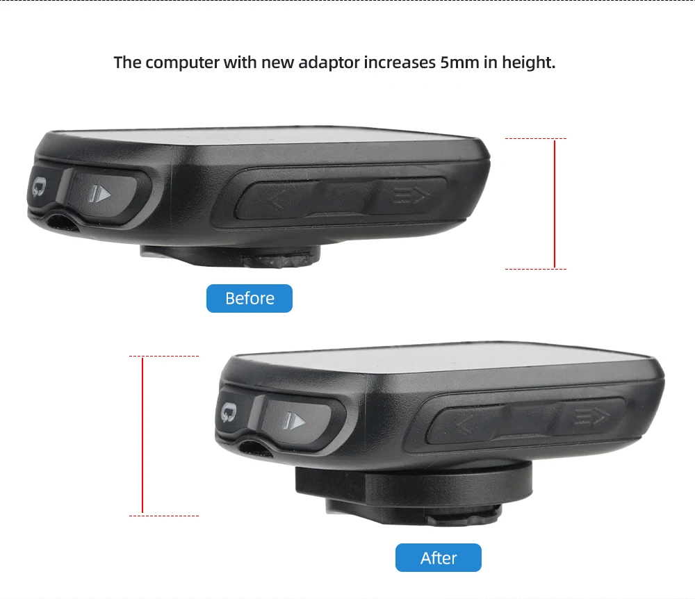 Deemount Fahrradcomputer-Halterung Reparaturbasis für Garmin Xoss Bryton Magene mit Werkzeug-Männlicher Schnalle Leichtgewichtiger Reparaturadapter – Detail 5