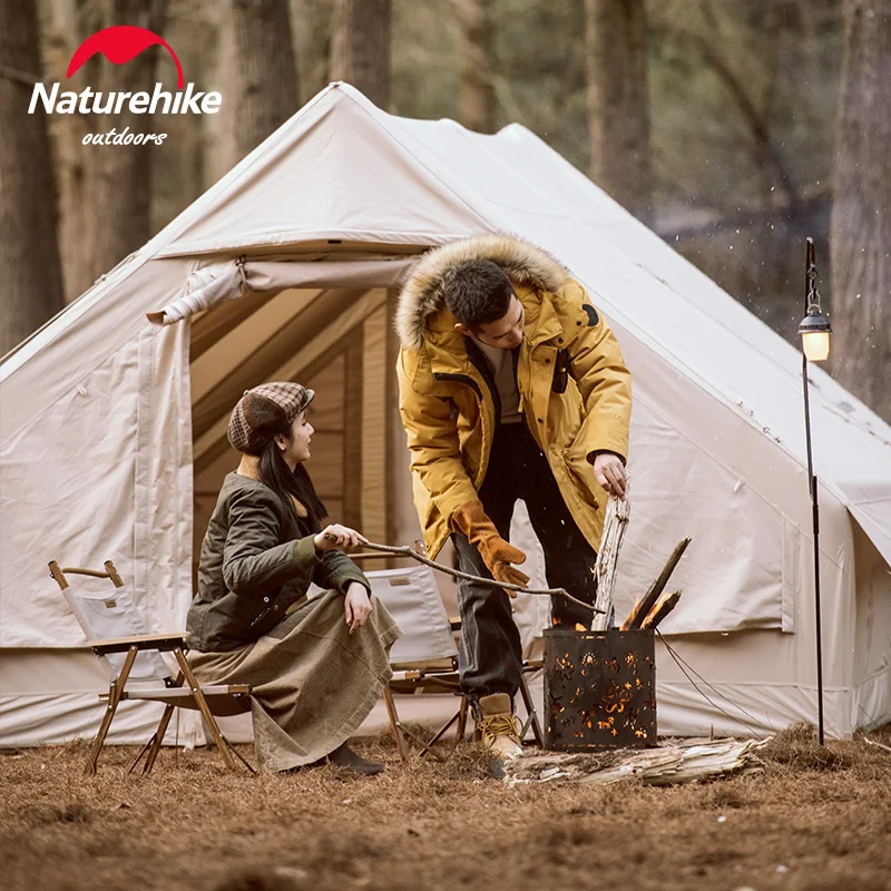 Naturehike Air 12.0 Inflatable Tent Camping Shelter 4-5 People Outdoor Large Space Wall House Glamping Travel Tent Waterproof 4
