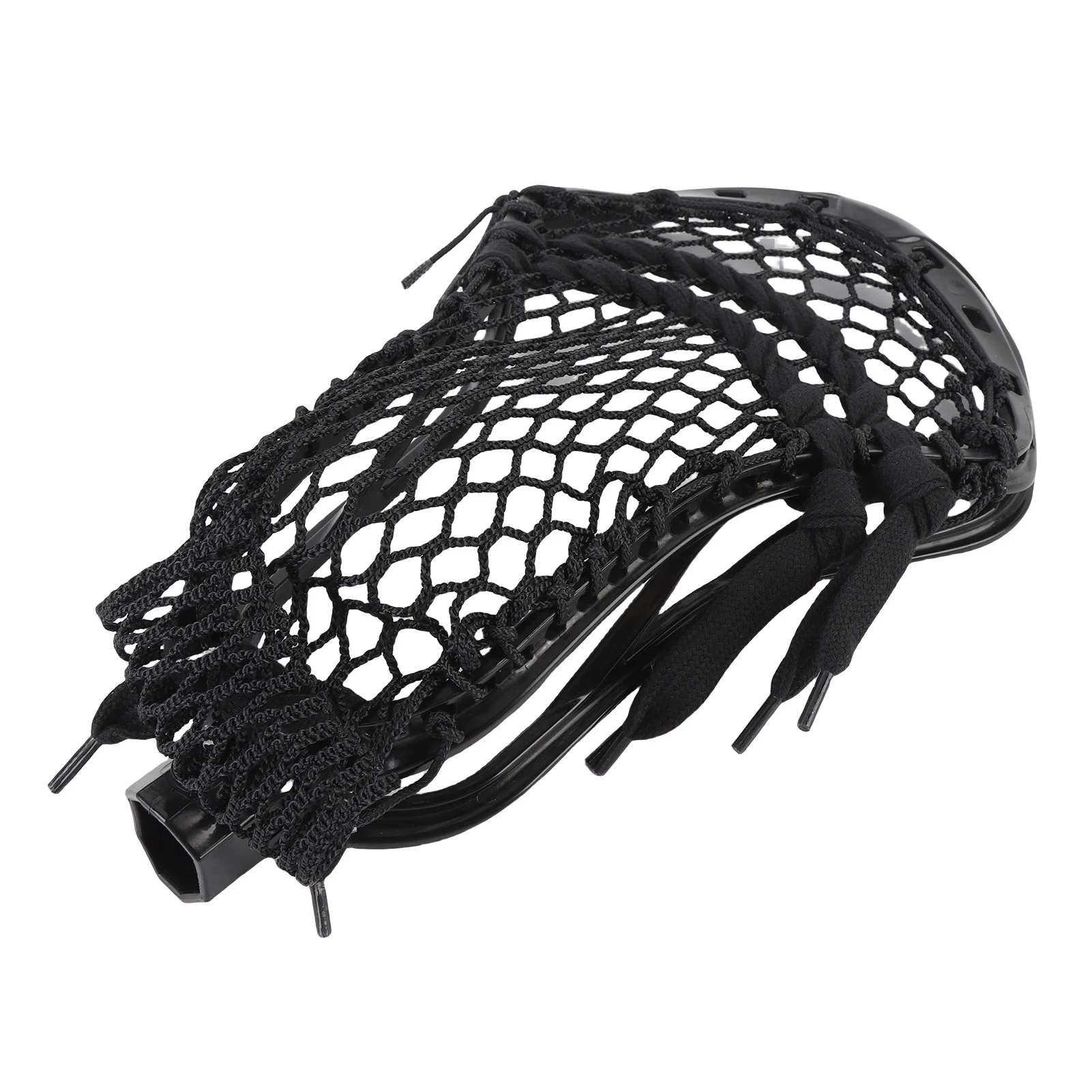 Lacrosse Head Mesh Strung Wear Proof Nylon Lacrosse Stick Heads for Training Competition Lacrosse Accessories for Practice