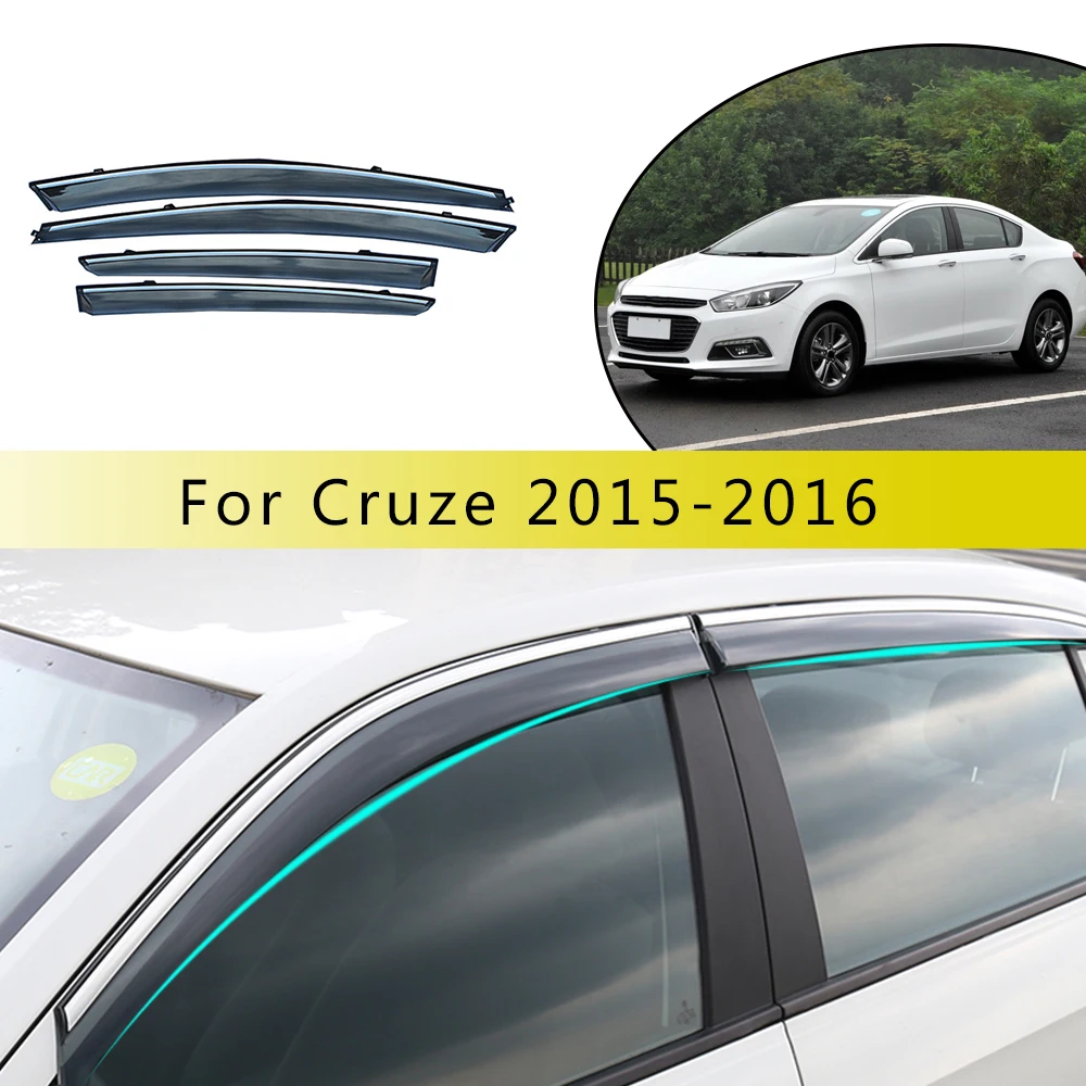 

Защитный козырек от дождя и солнца для Chevrolet Cruze Sedan 2015-2016