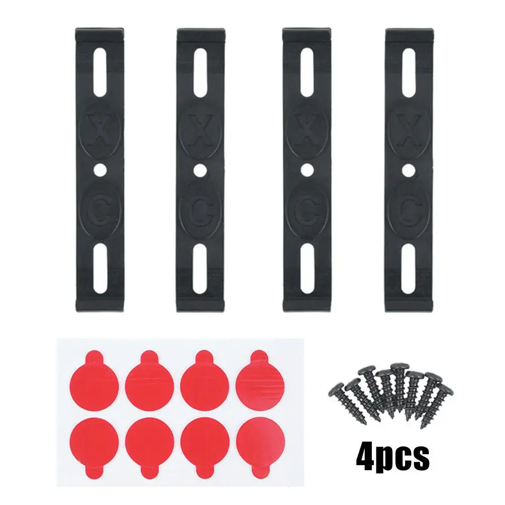 4PCS Frameless License Plate Mount Weather-Proof Car Tag Frame Front Rear Car Tags