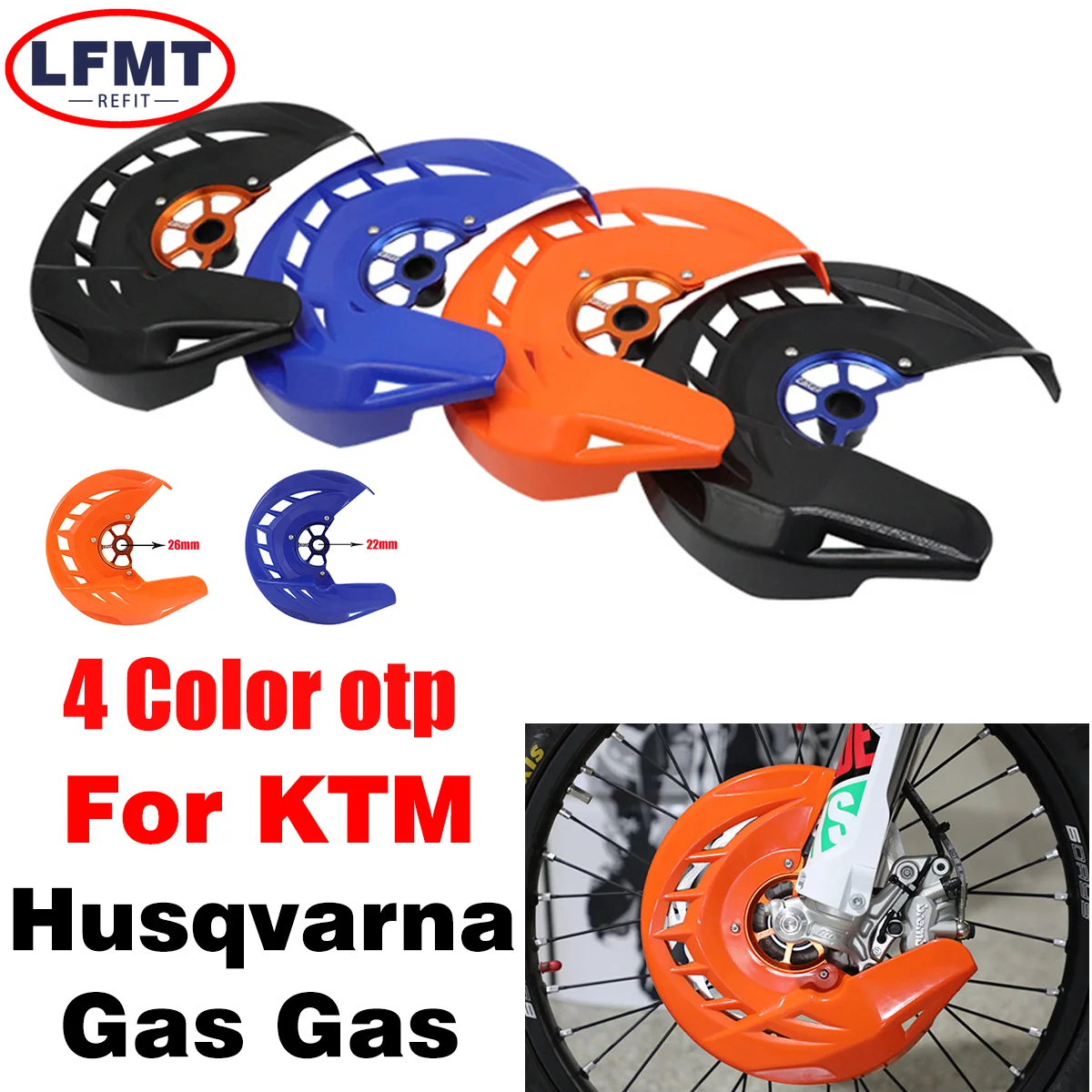 

Передняя накладка на тормозной диск для мотоцикла, 22 мм, 26 мм, для KTM SX SXF XC XCF XCW EXC EXCF TC FC TE FE 125-530 2015 2016 - 2021