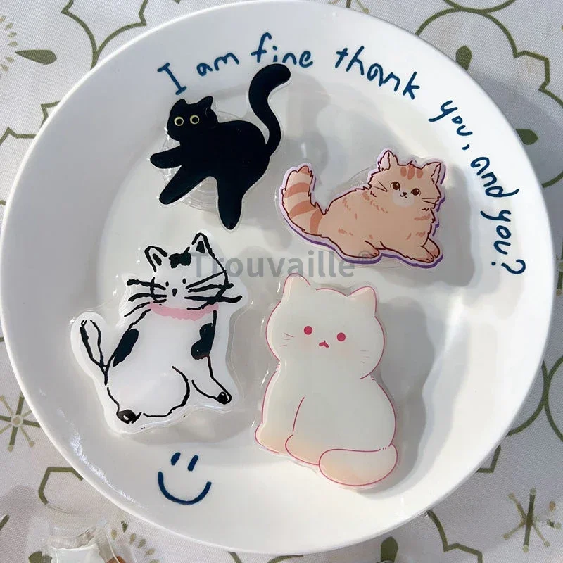 Trouvaille Cute Cats for Magsafe Grip Tok Phone Griptoks Mobile Stand Holder Kickstand Cellphone  for iPhone 11 12 13 14