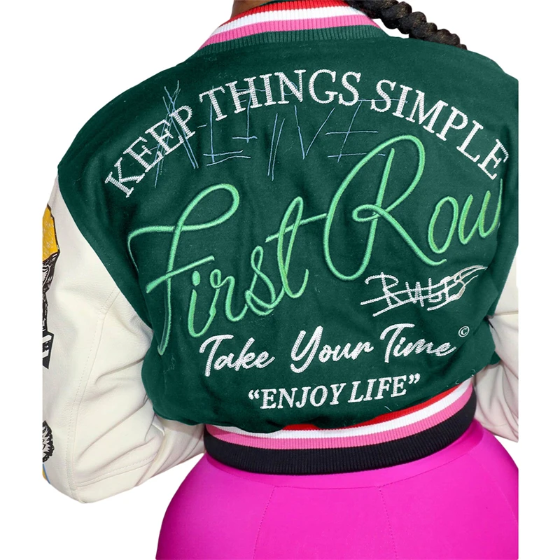 Рисунок 5 - Женская короткая куртка с буквенным принтом