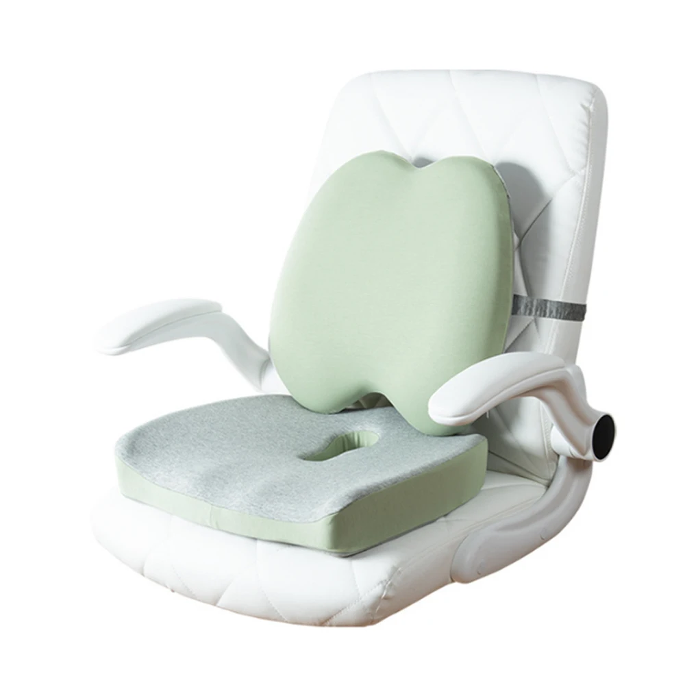 

Breathable Cushion Slow Rebound Waist Support Set for Home Office Health Care Chair Pad Memory Foam Lumbar Support Seat Cushion