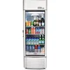 PRF90DX Glass Door Display Refrigerator 9.0 cu ft Commercial Beverage Cooler Merchandiser With Customizable Lightbox - Silver 2