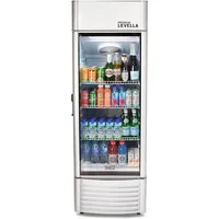 PRF90DX Glass Door Display Refrigerator 9.0 cu ft Commercial Beverage Cooler Merchandiser With Customizable Lightbox - Silver 2
