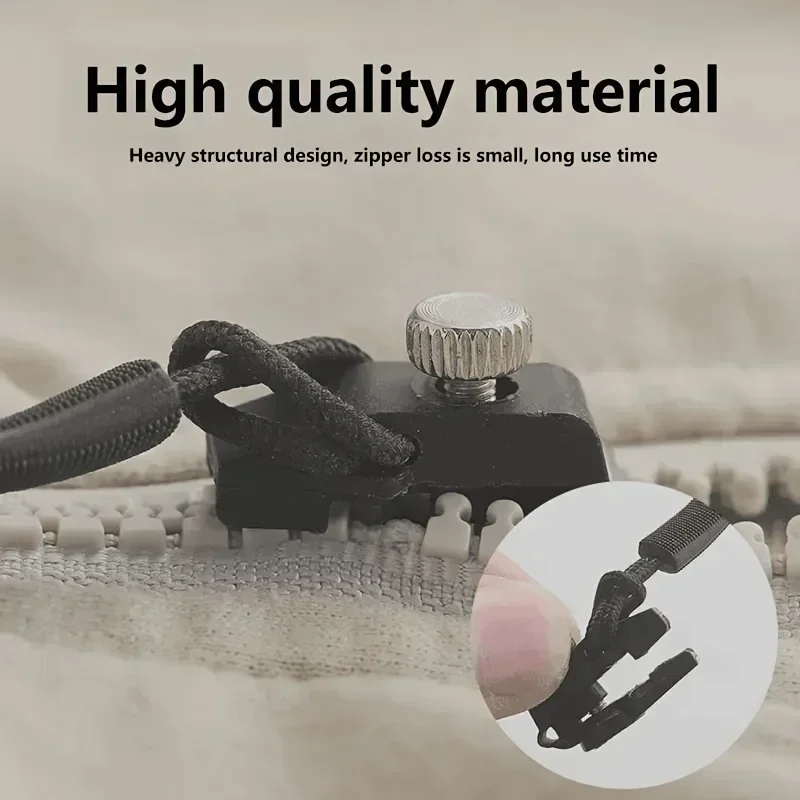 3-6pcs Universal zipper Quick Repair slider Easy to install Seamless replacement zipper head for Jackets Luggage