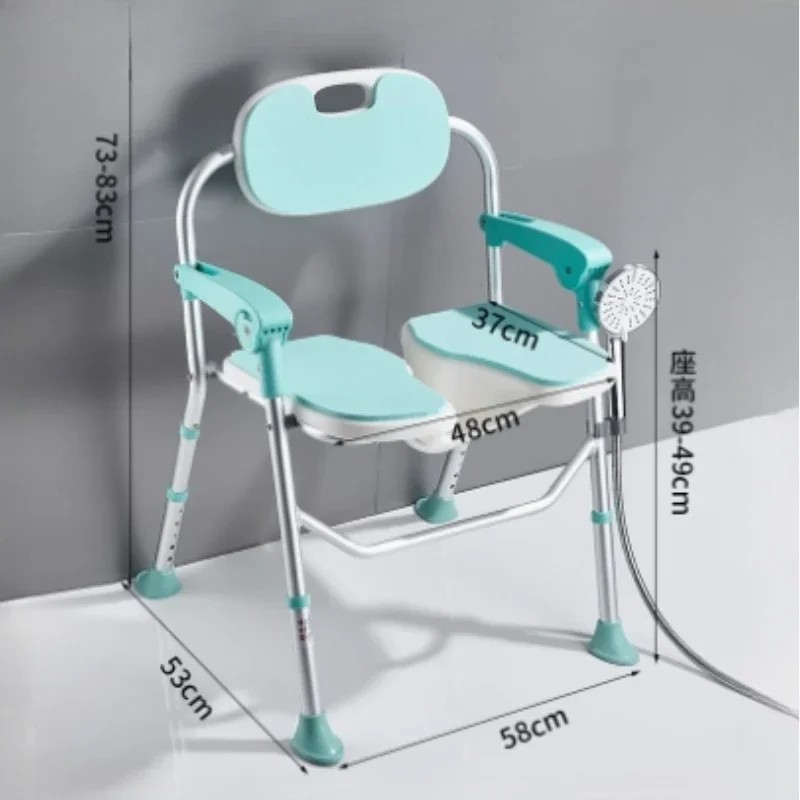 Disabled Elderly Shower Stool Shelves Organizer Organiser Squatty Potty Toilet Chair Foldable Elderly Sillas Peglables Furniture