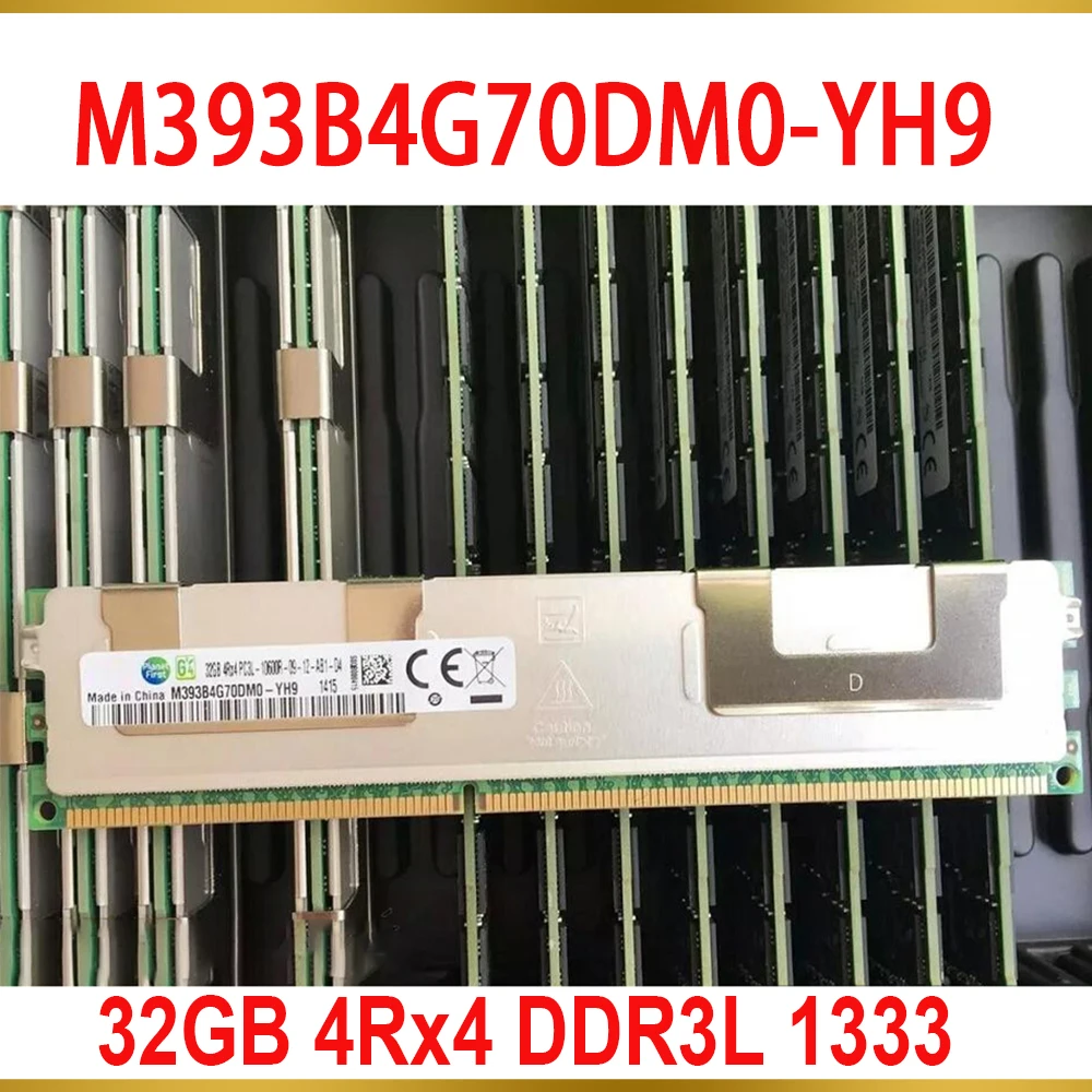 For Samsung RAM 32GB 4Rx4 DDR3L 1333 PC3L 10600R ECC REG Server Memory M393B4G70DM0 YH9