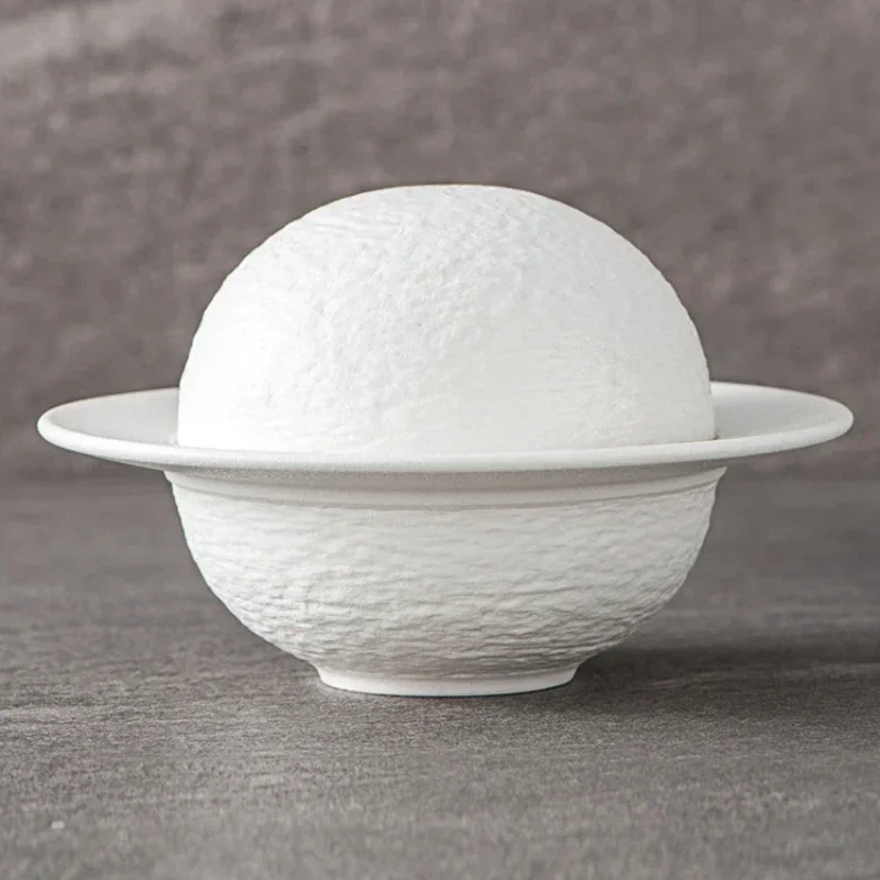 Ceramic Rock-patterned Stew Cup Soup Cup Bowl Hotel Restaurant Tableware Sea Cucumber Abalone Creative Planet Dessert Bowl