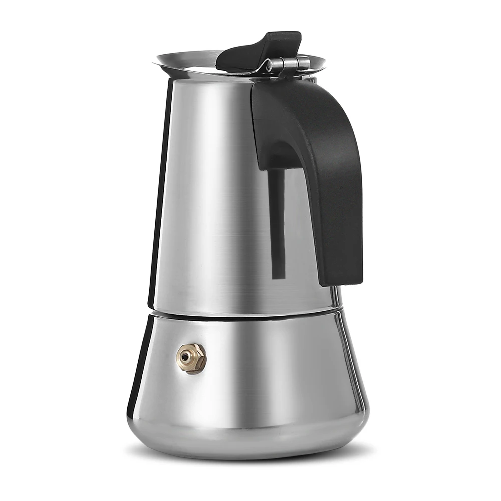 Coffee Pot 2/4/6/9 Cups Stainless Steel Mocha Espresso Latte Stovetop Filter Moka Maker Kitchen