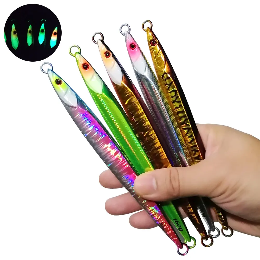 

AS Speed Falling Fast Jig Lure Fishing 130g160g180g210g Metal Vertical Glow Angler Hard Bait Sinking Jigging Pesca Bait