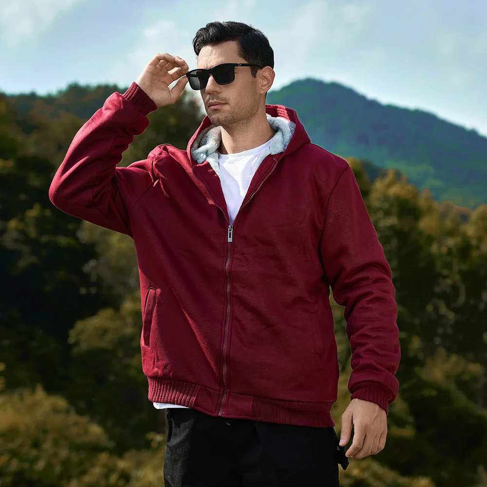 Y2K Autumn New Trendyol Mens Plus Fleece Jogger Hoodies Casual Man Zip Up Jogging Hoodie Oversized Hooded Tracksuit Clothes