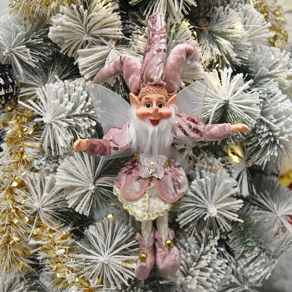 Festive 50cm Elf Doll Christmas Ornament - Perfect for Home Decor & Holiday Gifts