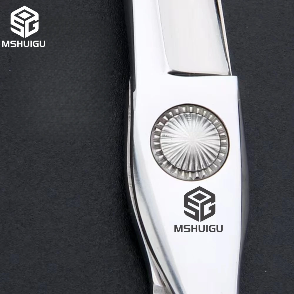 프리미엄 6인치 440C 스틸 전문 미용 가위, 날카로운 이발 가위, 살롱 스타일리스트용 MSHUIGU