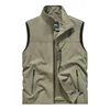 2024 New Fashion Men's Vest Windproof Solid Sleeveless Jacket Motorcycle Ourdoor Waterproof Biker Vest for Men Clothing 1